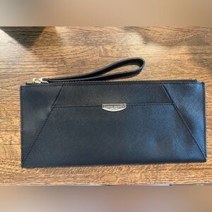 Henri Bendel black clutch bag
